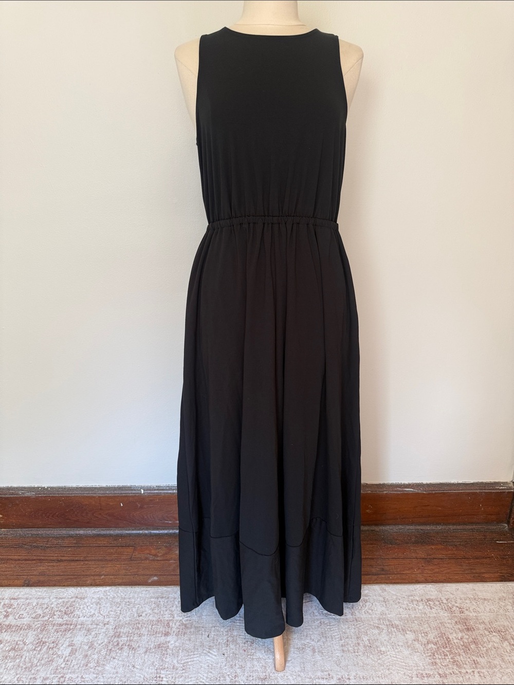Banana Republic Factory Black Sleeveless Maxi Dress